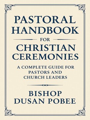 cover image of Pastoral Handbook For Christian Ceremonies